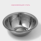 Миска Доляна, 650 мл, d=16.5 см, толщина 0.3 мм, нержавеющая сталь, хромированная - Фото 2
