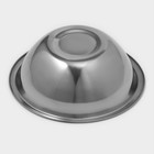 Миска Доляна, 650 мл, d=16.5 см, толщина 0.3 мм, нержавеющая сталь, хромированная - Фото 3