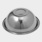 Миска Доляна, 1.4 л, d=20.5 см, толщина 0.3 мм, нержавеющая сталь, хромированная - Фото 3