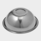 Миска Доляна, 2.4 л, d=24 см, толщина 0.3 мм, нержавеющая сталь, хромированная - Фото 3