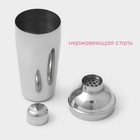 Шейкер из нержавеющей стали Доляна, 750 мл, цвет хромированный - Фото 2