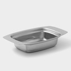 Маслёнка Доляна, 19.5×12 см, нержавеющая сталь, хромированная - Фото 3