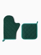 Набор кухонный «Этель. Курочка и петух»: варежка-прихватка 20×28 см, прихватка 19×19 см,100% хлопок 9892057