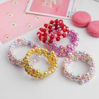 Браслет-пружинка детский «Выбражулька» цветы, три ряда, цвет МИКС - Фото 2