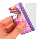 Линейка-закладка пластиковая 15 см ЗЛ-15 "Таблица Умножения" "Минни и Единорог" гибкая - фото 24388708