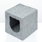 Домик для животных "Кубик", войлок, 30 х 30 х 30 см - Фото 3