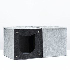 Домик для животных "Игровой туннель" (2 секции), войлок, 30 х 30 х 30 см