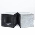 Домик для животных "Игровой туннель" (2 секции), войлок, 30 х 30 х 30 см - фото 23387762