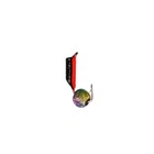 Мормышка Столбик чёрный, красное брюшко + шар радуга, вес 0.35 г - Фото 2