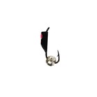 Мормышка Столбик чёрный, красный глаз + шар серебро, вес 0.5 г - Фото 2