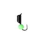 Мормышка Столбик чёрный + шар зелёный, вес 0.8 г - Фото 2