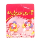 Серьги-клипсы детские "Выбражулька" цветочек, цвет МИКС - Фото 1