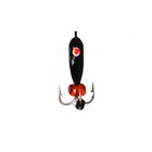 Мормышка Чёртик чёрный, красный глаз + бисер, вес 0.9 г - Фото 2