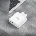Сетевое зарядное устройство Hoco N30, USB/2Type-C, 3 A, белое - Фото 5