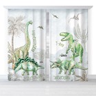 Шторы портьерные «Этель» Dino world, 145×260 см, 2 шт., 140 г/м² - Фото 2