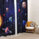 Комплект штор Этель "Млечный путь" 145*260 см-2 шт, 100% п/э, 140 г/м2 - фото 3795256