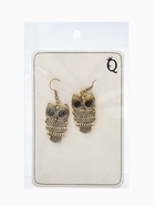 Серьги металл Art совушка, чёрные в чернёном золоте  (артикул 912548)  большой выбор товаров оптом и в розницу по низким ценам с доставкой