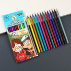 Цветные карандаши, 12 цветов, трехгранные, Гравити Фолз - Фото 2