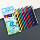 Карандаши цветные 12 цветов + чернографитный карандаш "Крош", Смешарики - фото 7903949