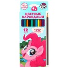 Цветные карандаши, 12 цветов, трехгранные, My Little Pony - Фото 7