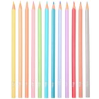 Цветные карандаши пастельные, 12 цветов, трехгранные, Минни Маус и Единорог - Фото 3
