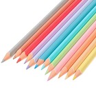 Цветные карандаши пастельные, 12 цветов, трёхгранный корпус "Эльза", Холодное сердце - фото 7903991