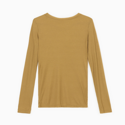 Лонгслив женский KAFTAN: Basic line, тёмно-оливковый, размер 40-42