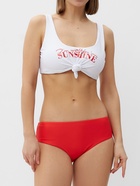 Купальник женский раздельный MINAKU, размер 42, цвет красный, белый - Фото 2