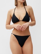 Купальник женский раздельный с блестящими вставками MINAKU, размер 44, чёрный - Фото 1