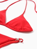 Купальник женский раздельный с блестящими вставками MINAKU, красный, размер 42 - Фото 8