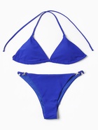 Купальник женский раздельный с блестящими вставками MINAKU, синий, размер 44 - Фото 5