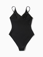 Купальник женский слитный однотонный MINAKU, размер 44, чёрный - Фото 7