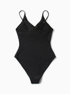 Купальник женский слитный однотонный MINAKU, размер 48, чёрный - Фото 11