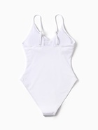 Купальник женский слитный однотонный MINAKU, размер 42, белый - Фото 9