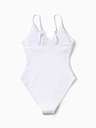 Купальник женский слитный однотонный MINAKU, размер 44, белый - Фото 13