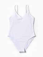 Купальник женский слитный однотонный MINAKU, размер 44, белый - Фото 5