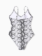 Купальник женский слитный со змеиным принтом MINAKU, размер 44 - Фото 8