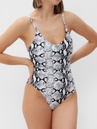 Купальник женский слитный со змеиным принтом MINAKU, размер 46 - Фото 1