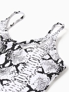 Купальник женский слитный со змеиным принтом MINAKU, размер 48 - Фото 5