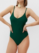 Купальник женский слитный классический MINAKU, размер 46, зелёный - Фото 3