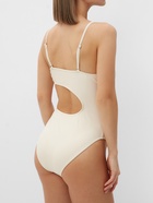 Купальник женский слитный с вырезом на животе MINAKU, размер 46, цвет молочный - Фото 2