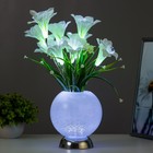Ночник "Крокус" 9хLED 4000К белый 15х15х40см RISALUX - Фото 2