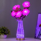 Ночник «Розы» 5хLED 4000К розовый 20×20×50 см RISALUX - Фото 2