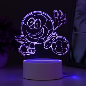 Светильник "Футбик" LED RGB от сети 13х9,5х12,6 см RISALUX 9720810