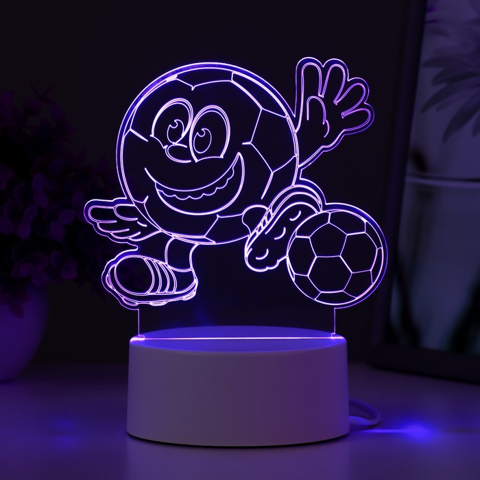 Светильник "Футбик" LED RGB от сети 13х9,5х12,6 см RISALUX - фото 1909407005