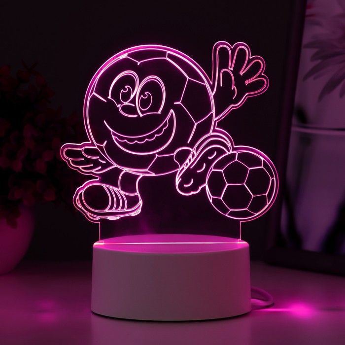 Светильник "Футбик" LED RGB от сети 13х9,5х12,6 см