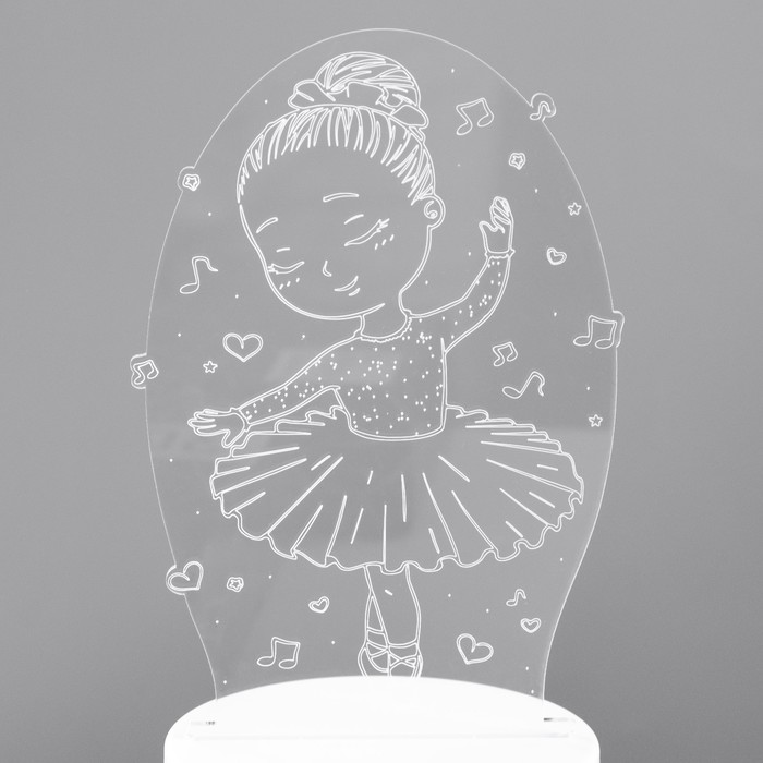 Светильник "Балерина" LED RGB от сети 11,4х9,5х17,4 см RISALUX - фото 1907942473