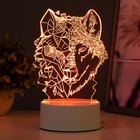 Светильник "Волк" LED RGB от сети 13,5х9,5х17,6 см RISALUX - Фото 4