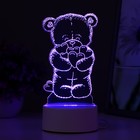 Светильник "Мишутка" LED RGB от сети 9,5х9,5х16 см RISALUX - Фото 4