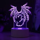 Светильник "Дракон" LED RGB от сети 14,2х9,5х16 см - фото 4054085